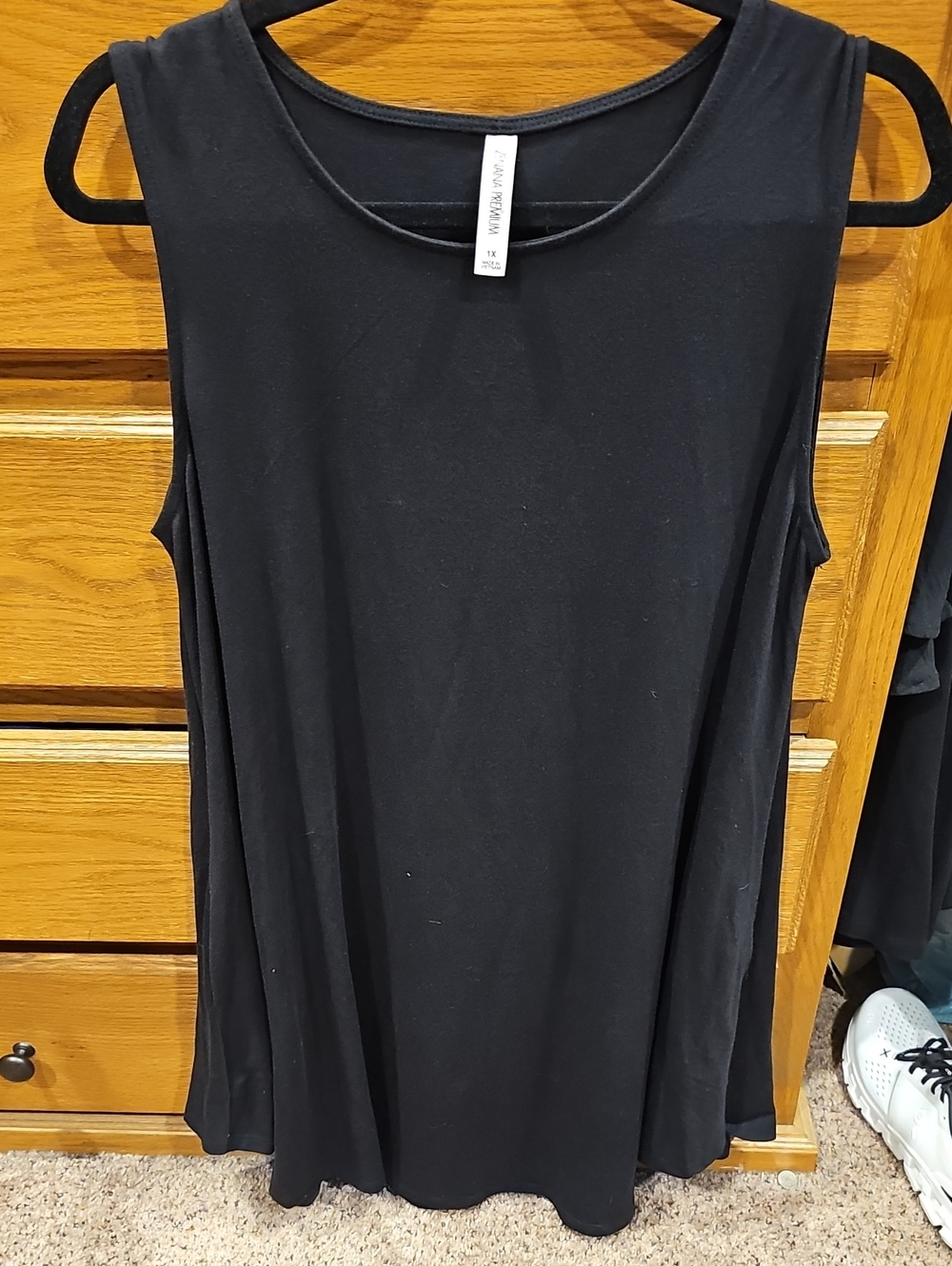 Zenana Outfitters Black Swing Tank Mini Dress